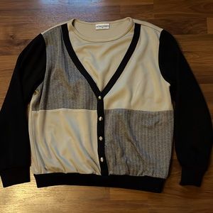 Alfred dunner tan and black top